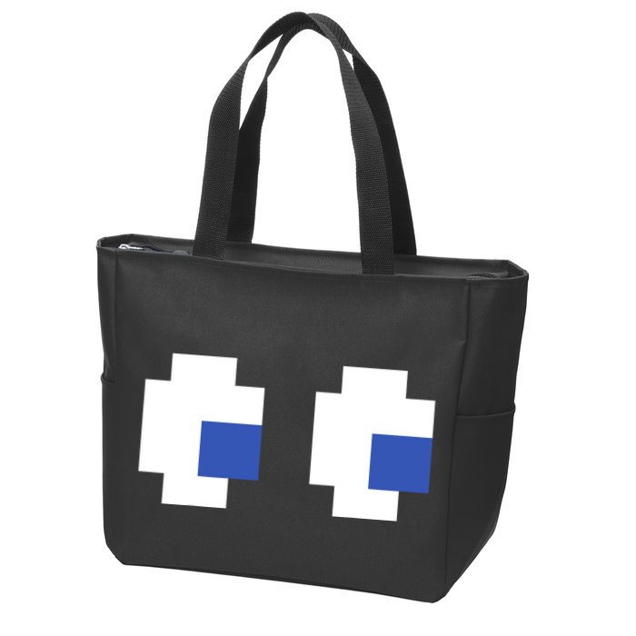 Retro Arcade Game Ghost Eyes 80s Halloween Group Costume Zip Tote Bag