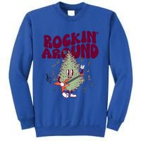 Rockin Around Groovy Christmas Tree Cute Gift Sweatshirt