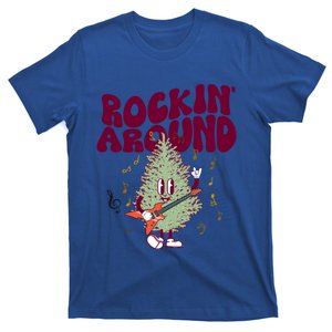 Rockin Around Groovy Christmas Tree Cute Gift T-Shirt