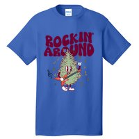 Rockin Around Groovy Christmas Tree Cute Gift Tall T-Shirt