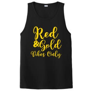 Red And Gold Game Day Group For High School Football PosiCharge Competitor Tank