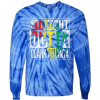 Retro Atlanta GA State Vintage Clark 155th Birthday Tie-Dye Long Sleeve Shirt