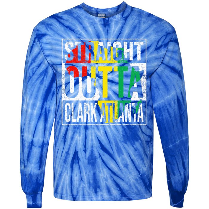 Retro Atlanta GA State Vintage Clark 155th Birthday Tie-Dye Long Sleeve Shirt