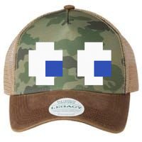 Retro Arcade Game Ghost Eyes 80s Halloween Group Costume Legacy Tie Dye Trucker Hat