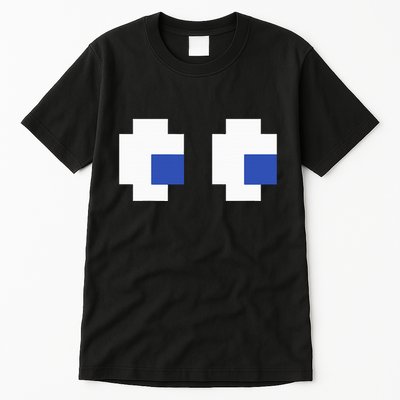 Retro Arcade Game Ghost Eyes 80s Halloween Group Costume Tall T-Shirt