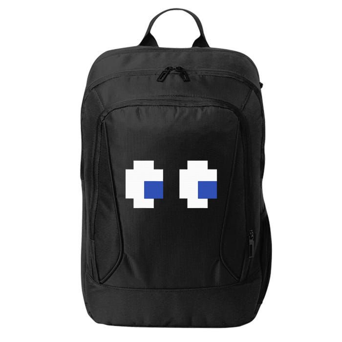 Retro Arcade Game Ghost Eyes 80s Halloween Group Costume City Backpack