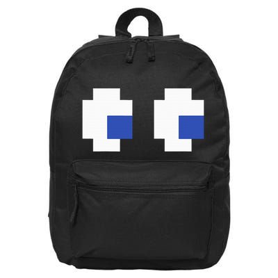 Retro Arcade Game Ghost Eyes 80s Halloween Group Costume 16 in Basic Backpack