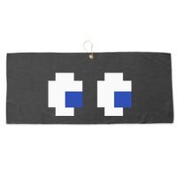 Retro Arcade Game Ghost Eyes 80s Halloween Group Costume Large Microfiber Waffle Golf Towel