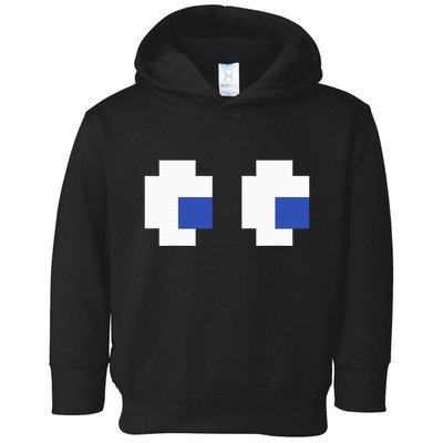 Retro Arcade Game Ghost Eyes 80s Halloween Group Costume Toddler Hoodie