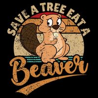 Raunchy Adult Humor Funny Beaver Tree Lover Gag Saying Women's Crop Top Tee
