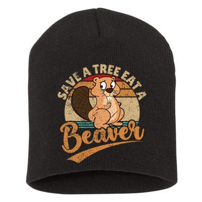 Raunchy Adult Humor Funny Beaver Tree Lover Gag Saying Short Acrylic Beanie