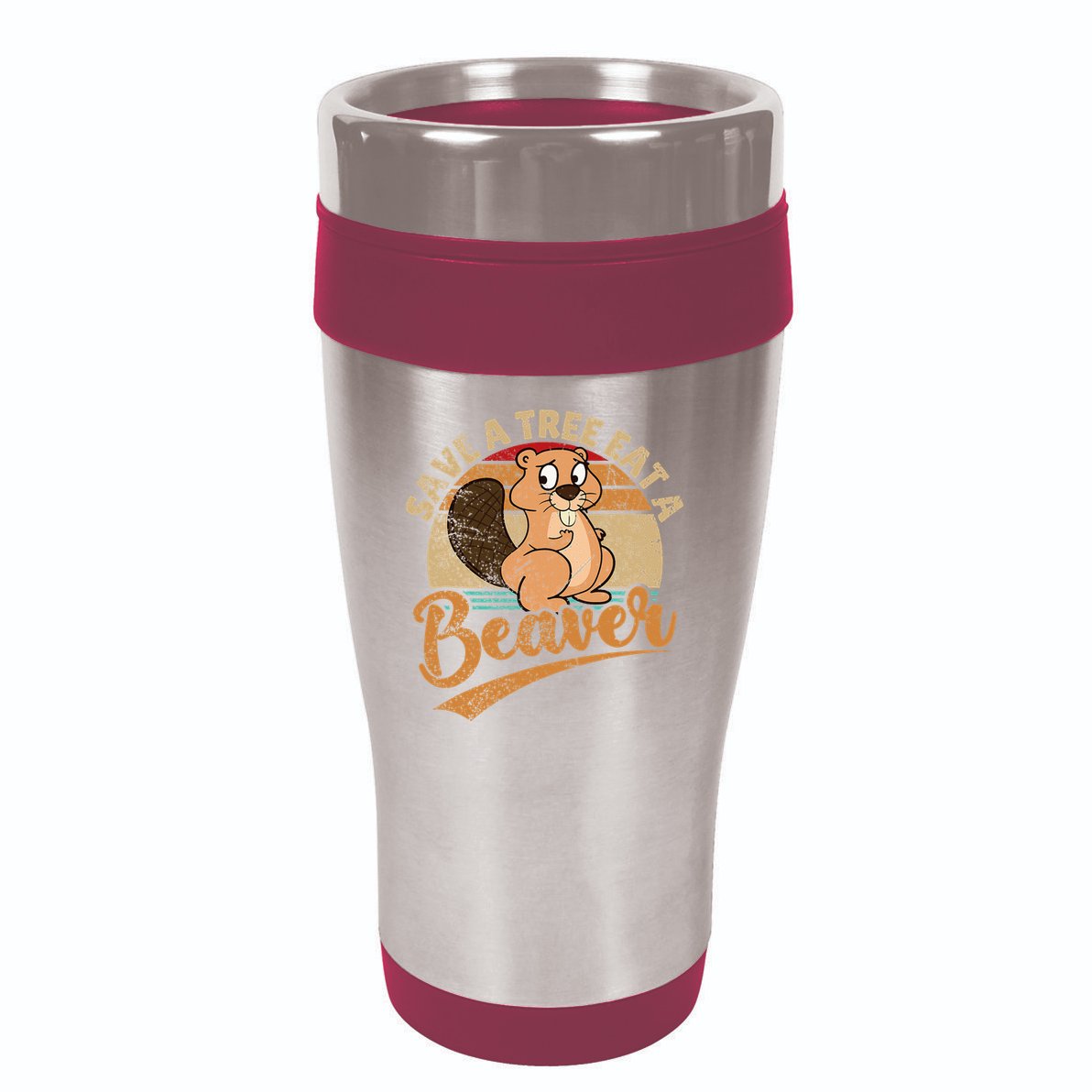 Raunchy Adult Humor Funny Beaver Tree Lover Gag Saying 16oz Travel Tumbler