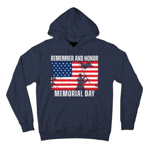 Remember And Honor Memorial Day Usa Flag Hoodie