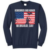 Remember And Honor Memorial Day Usa Flag Sweatshirt