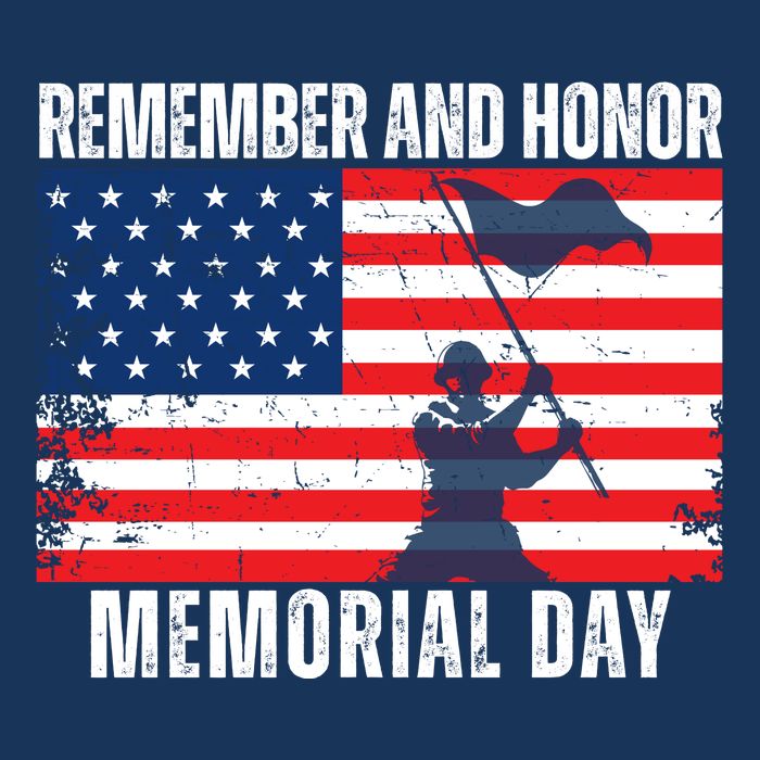 Remember And Honor Memorial Day Usa Flag Baby Bodysuit