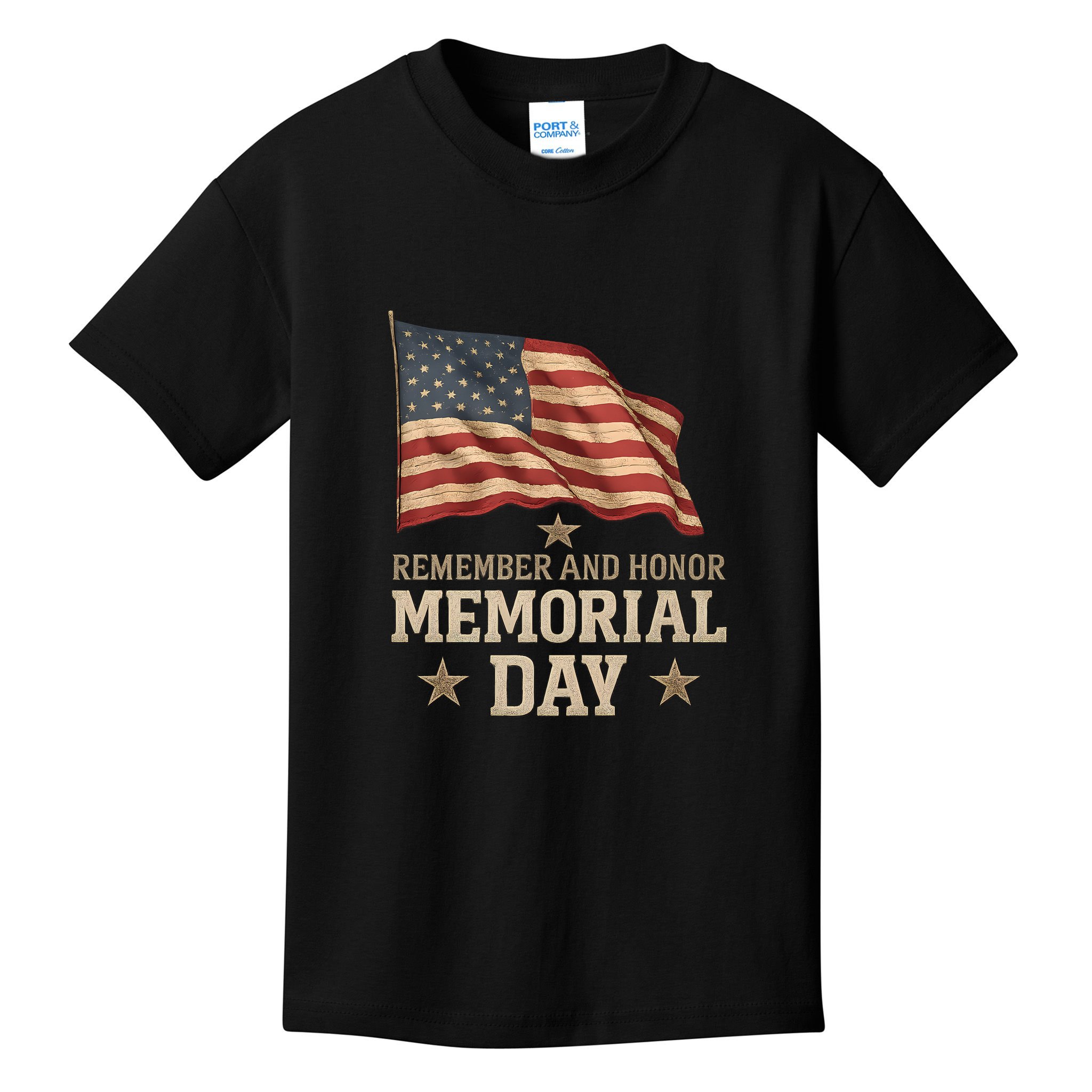 Remember and Honor Memorial Day Kids T-Shirt