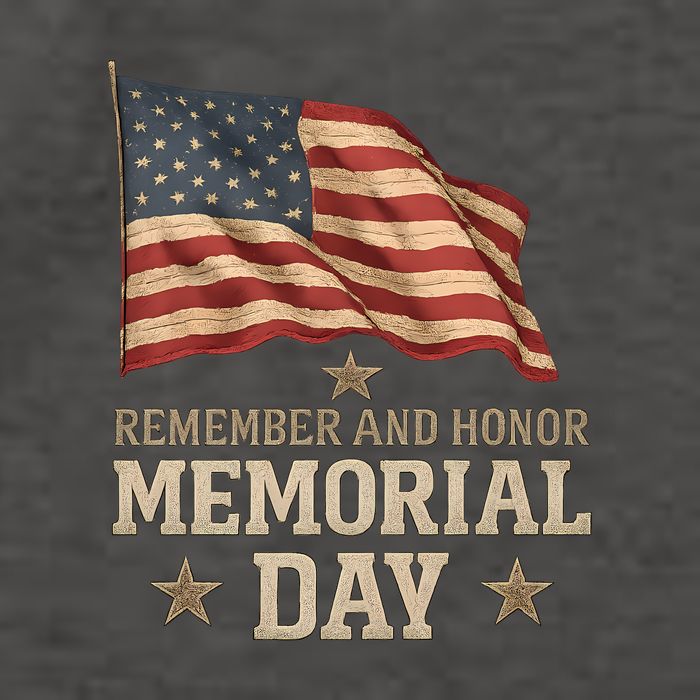 Remember and Honor Memorial Day Vector Backpack