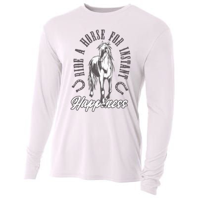 Ride A Horse For Instant Happiness Cooling Performance Long Sleeve Crew