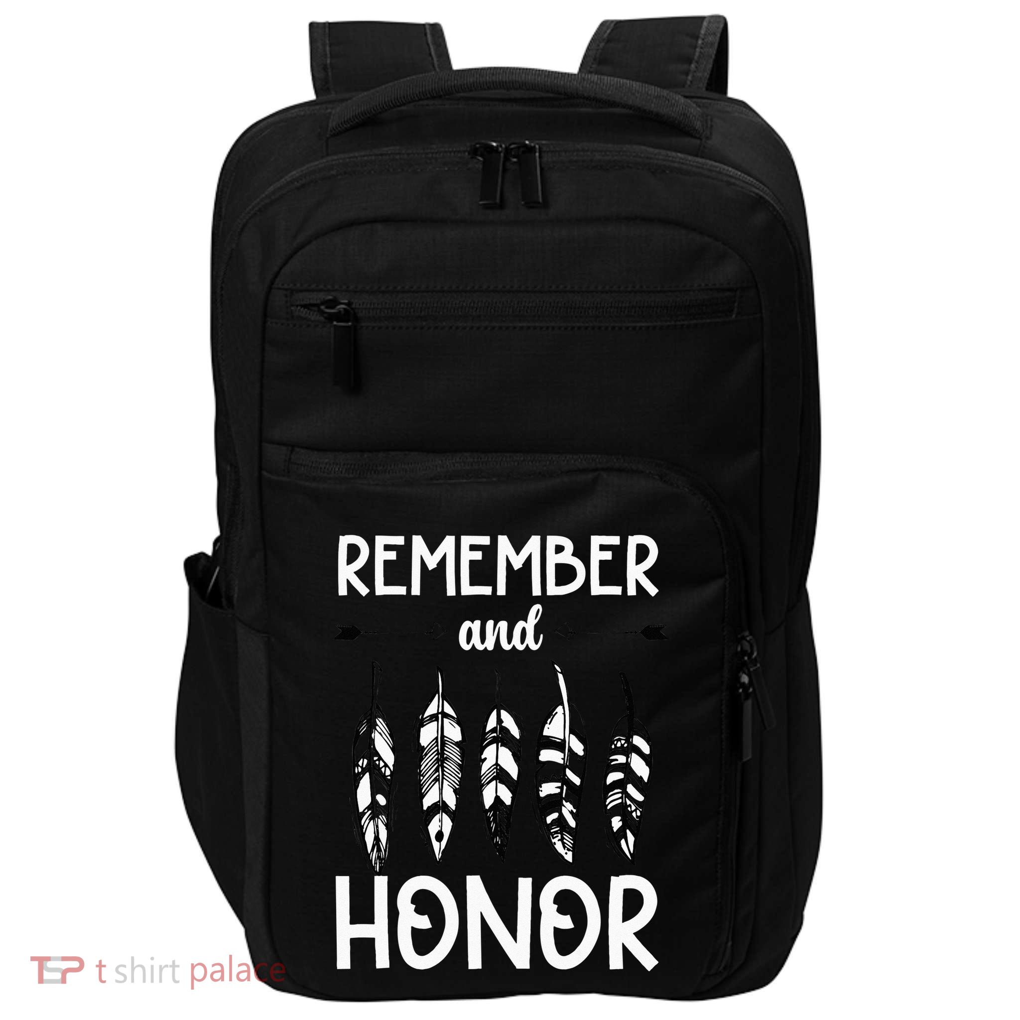 Remember And Honor Orange Day Canada Indigenous Children Impact Tech Backpack