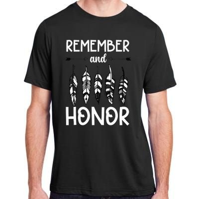 Remember And Honor Orange Day Canada Indigenous Children Adult ChromaSoft Performance T-Shirt