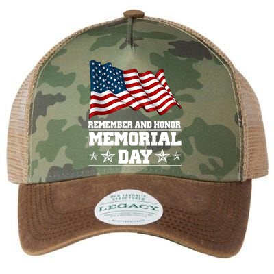 Remember And Honor Memorial Day Patriot Legacy Tie Dye Trucker Hat