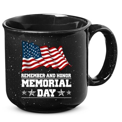 Remember And Honor Memorial Day Patriot 15oz Campfire Ceramic Mug