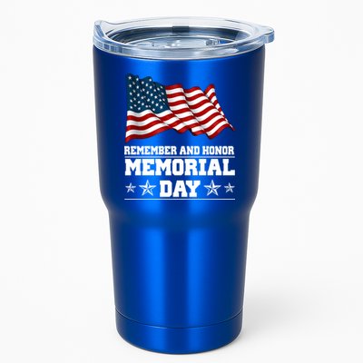 Remember And Honor Memorial Day Patriot Tumbler