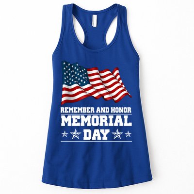 Remember And Honor Memorial Day Patriot Womens Tank Top