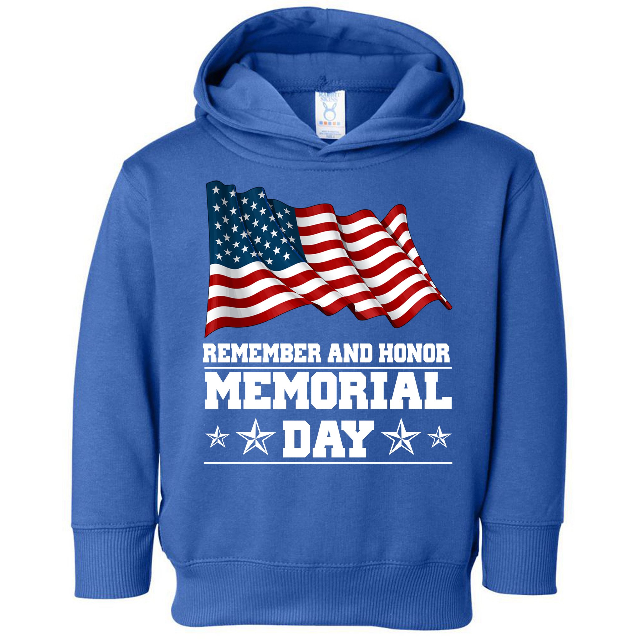 Remember And Honor Memorial Day Patriot Toddler Hoodie