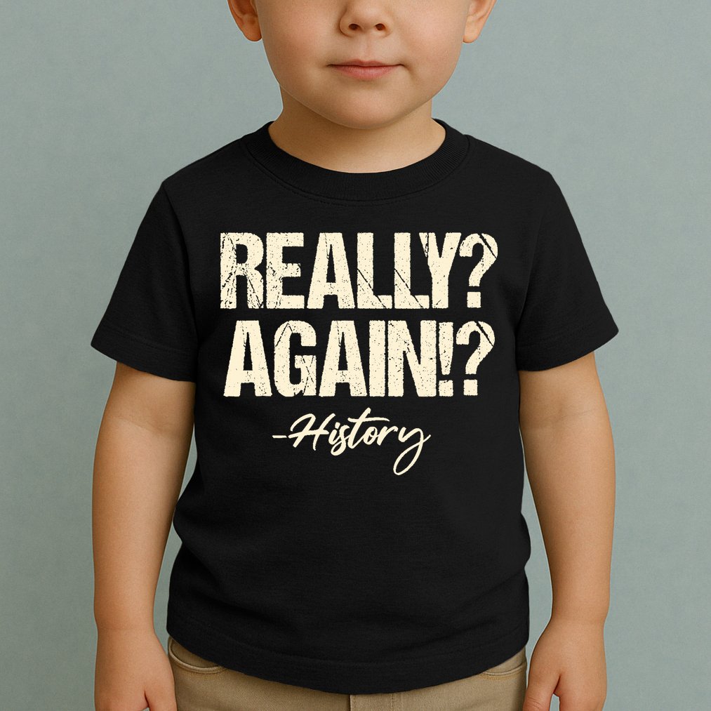 Really? Again!? History Teacher Historical Book Student Toddler T-Shirt
