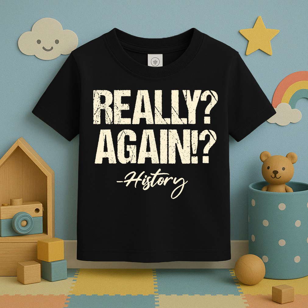 Really? Again!? History Teacher Historical Book Student Toddler T-Shirt