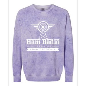 Radio Amateur Ham Radio Operator Administrator Gift Colorblast Crewneck Sweatshirt