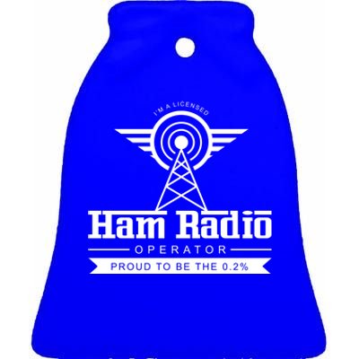 Radio Amateur Ham Radio Operator Administrator Gift Ceramic Bell Ornament