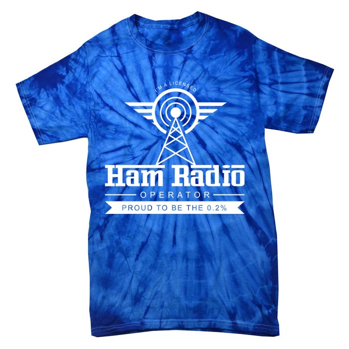 Radio Amateur Ham Radio Operator Administrator Gift Tie-Dye T-Shirt