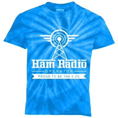 Radio Amateur Ham Radio Operator Administrator Gift Kids Tie-Dye T-Shirt