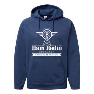 Radio Amateur Ham Radio Operator Administrator Gift Performance Fleece Hoodie