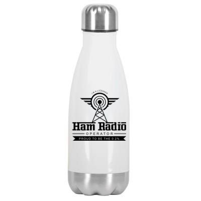 Radio Amateur Ham Radio Operator Administrator Gift Stainless Steel Insulated Water Bottle