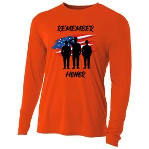 Remember And Honor Design For Patriots Cool Gift Cooling Performance Long Sleeve Crew