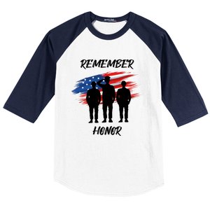 Remember And Honor Design For Patriots Cool Gift Baseball Sleeve Shirt