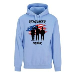 Remember And Honor Design For Patriots Cool Gift Unisex Surf Hoodie