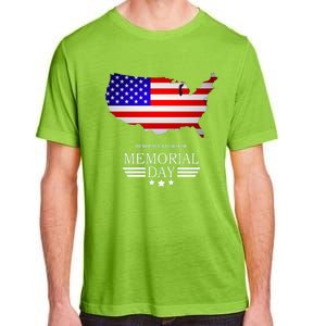 Remember And Honor Memorial Day American Flag Gift Adult ChromaSoft Performance T-Shirt