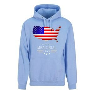 Remember And Honor Memorial Day American Flag Gift Unisex Surf Hoodie