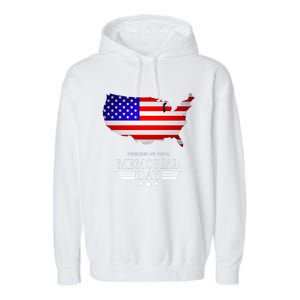 Remember And Honor Memorial Day American Flag Gift Garment-Dyed Fleece Hoodie