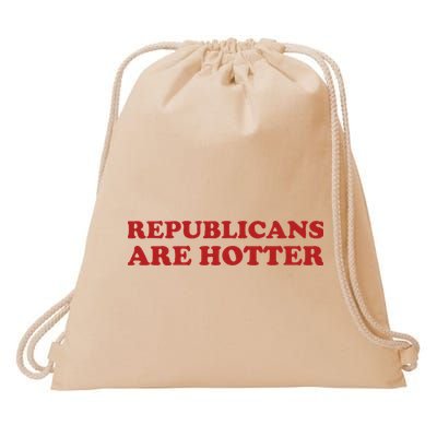 Republicans Are Hotter Political Saying American Voice Drawstring Bag