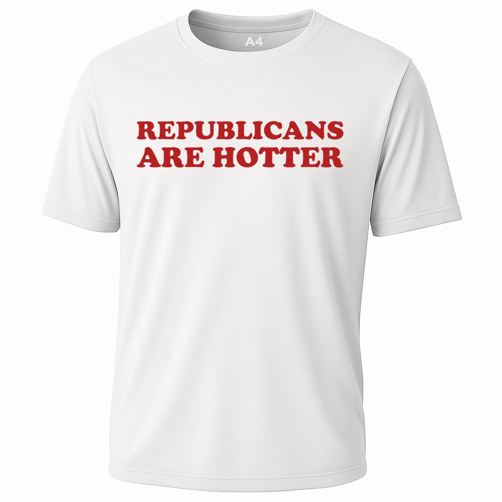 Republicans Are Hotter Political Saying American Voice Cooling Performance Crew T-Shirt