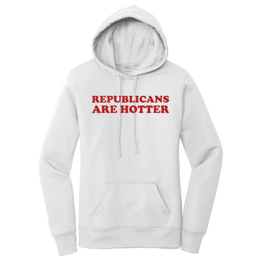 Republicans Are Hotter Political Saying American Voice Women's Pullover Hoodie