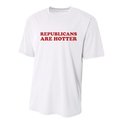 Republicans Are Hotter Political Saying American Voice Youth Performance Sprint T-Shirt
