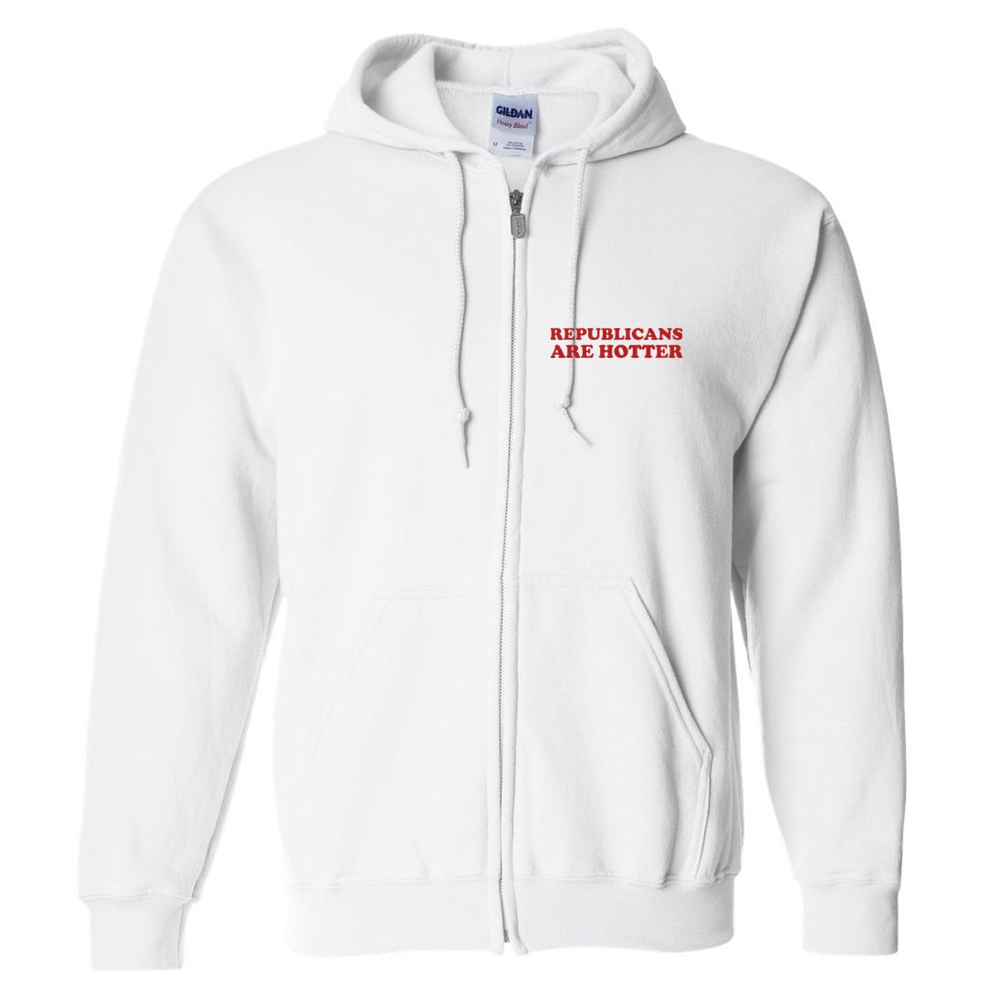 Republicans Are Hotter Political Saying American Voice Full Zip Hoodie