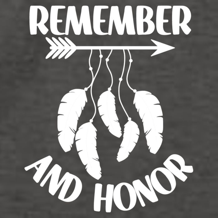 Remember And Honor Orange Day Canada Indigenous Meaningful Gift Vector Backpack