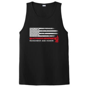 Remember And Honor Our Firefighters Patriotic Tribute Cute Gift PosiCharge Competitor Tank